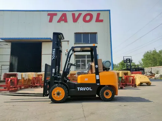 Tavol 2.5t 3ton 4ton Gasoline LPG Rough Terrain Fork Lift Truck Warehouse Forklift with Manufacturer Price 