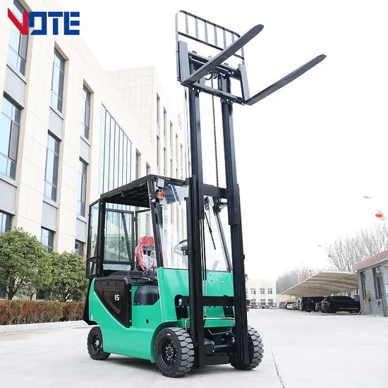 1.5 2.0 2.5 Ton Capacity Electric Articulated Forklift Truck Narrow Aisle Warehouse Work Lifting 10m Max 