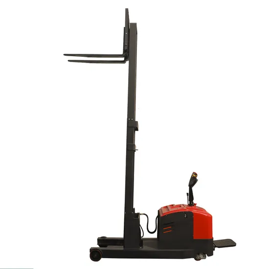 AC Motor EPS 1ton 1.2ton 1.6ton 2ton Heavy Duty Design Electric Reach Stacker Electric Lifting Height Can Be 6.0m 