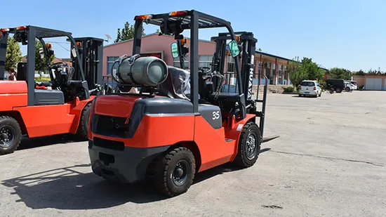 LPG Gas Dual Fuel Forklift Truck with Tank 2.5 Ton 3 Ton 3.5ton Forklift Truck with Parts for Sale 