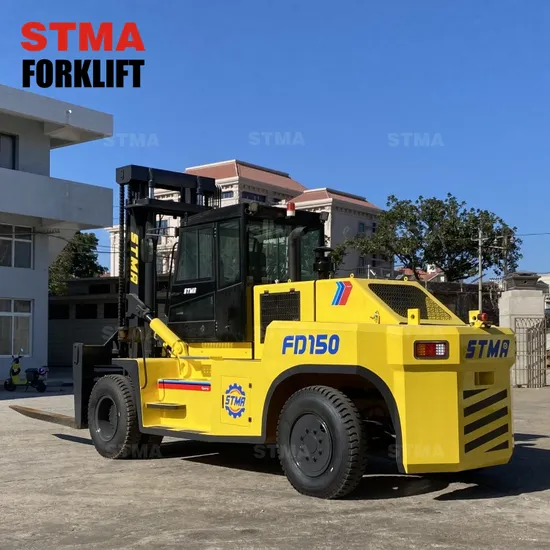 Stma Heavy Duty Forklift 15ton 18ton 15t Forklift Heavy Equipment Diesel Forklift 15 Ton Price with Side Shifter 