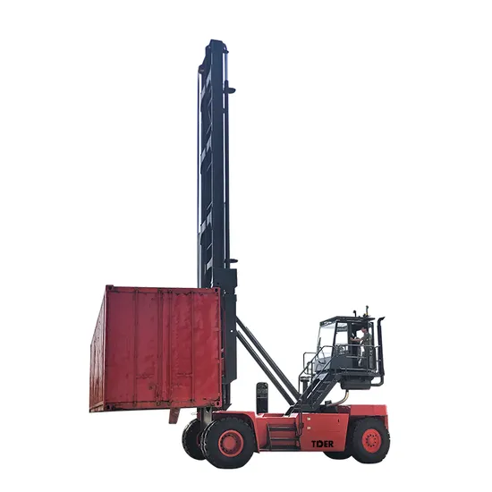 Tder Forklift Handling The Container 8 9 Ton Chinese Empty Container Handler 