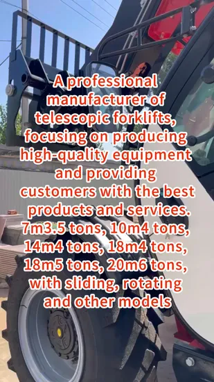 3.5 Ton 10m Forklift Telehandler with Diesel Engine for Various Rough Terrain 