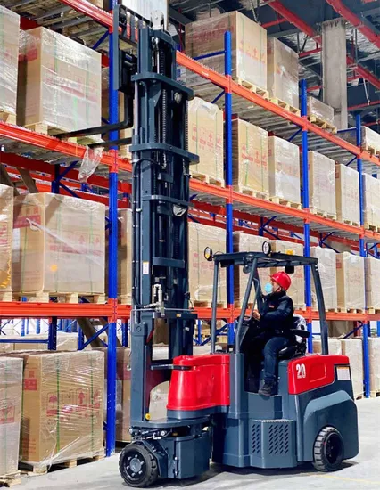 2000kg Narrow Aisle Warehouse Articulated Forklift 