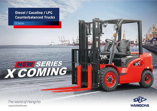 Hangcha 3t 3000kg X Series LPG/Gas Dual Fuel Forklift with Nissan K21/K25 Engine 