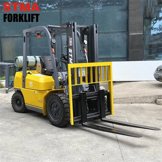 Stma Gas Forklift LPG 3.5tonne 4tonne Forklift Gas Propane with Nissan K25 Engine 