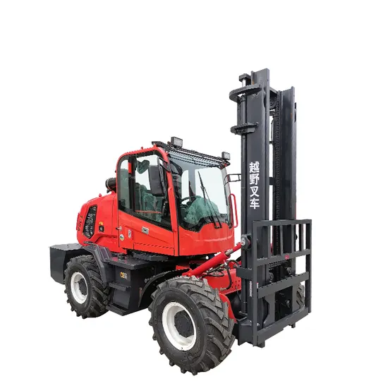 Multifunction 1.5t 3.5t 4t 5t 6 Ton 4X4 4WD Hydraulic Diesel All Rough Terrain 3 Stage Mast off Road Forklift Trucks 