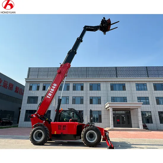 18 Meters 4 Tons Telehander with Bucket and Work Platform 